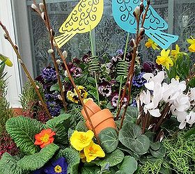 spring windowbox time, gardening, Spring windowbox details