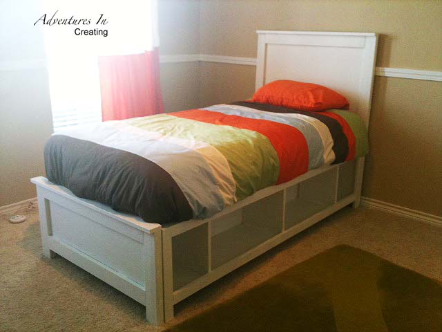 building a big boy bed, painted furniture, woodworking projects