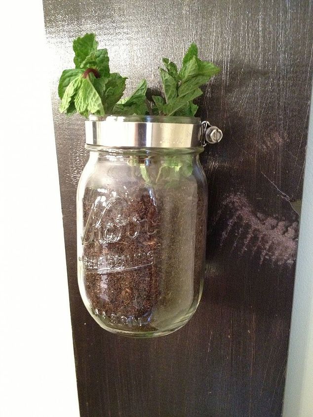 create a custom indoor herb garden design from mason jars, diy, gardening, how to, You can grow mint basil cilantro etc and easily switch out herbs from the jars