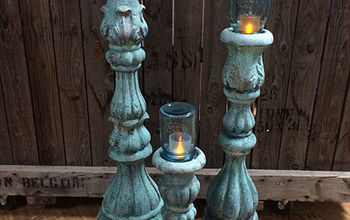 Faux Concrete Candle Holders + Mason Jars = Unique Outdoor Lighting