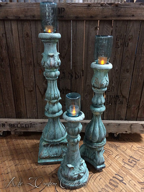 faux concrete candle holders mason jars unique outdoor lighting