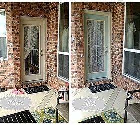 quick backdoor makeover with chalk paint, chalk paint, diy, painting, windows, Good as new