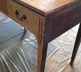 desk refinishing project, painted furniture, painted desk