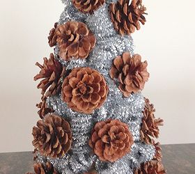 pinecone glitter stems tree, crafts, seasonal holiday decor, You know I love the look of glitter and glam in any d cor so I came up with a way to combine pinecones with glitz without the actual glitter You want to know how