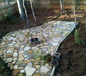fire pit and landscaping, landscape, lawn care, outdoor living, Before
