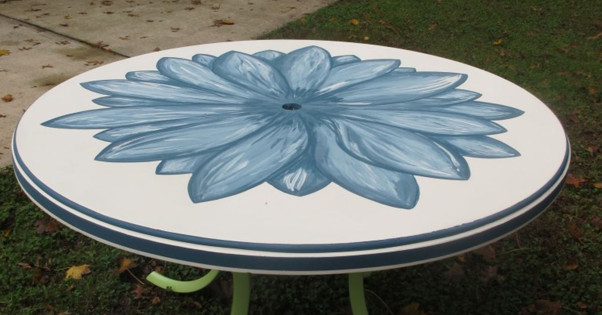 Hand-painted Patio Table | Hometalk