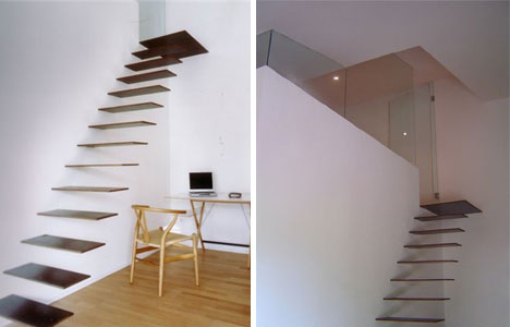 we thought we might share some more amazing and unique staircases but would not, stairs, Scary right Believe it or not these stairs will hold up to 440 lbs on each step made of reinforced steel says Spanish designer