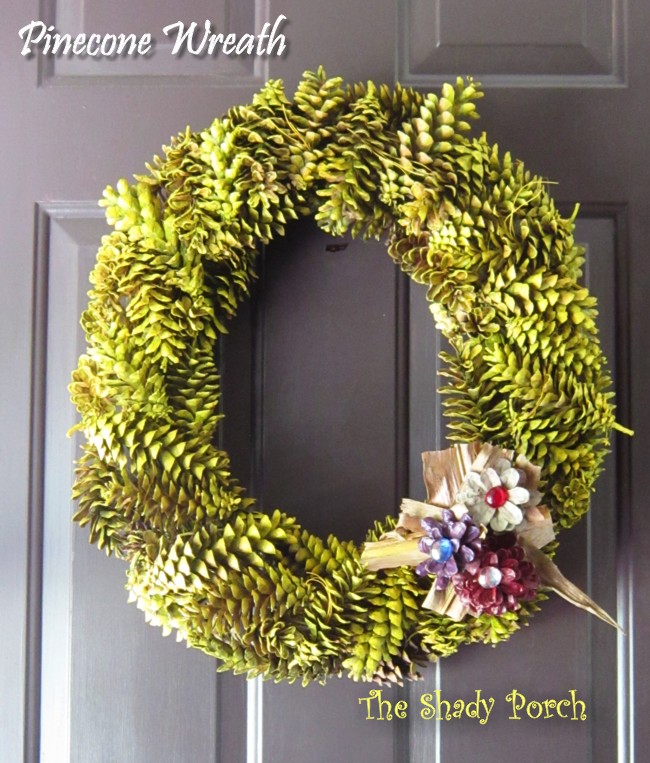 fall pine cone wreath, crafts, seasonal holiday decor, wreaths