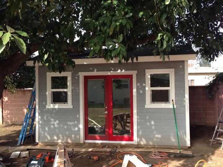 backyard shed build, diy, garages, home improvement, outdoor living