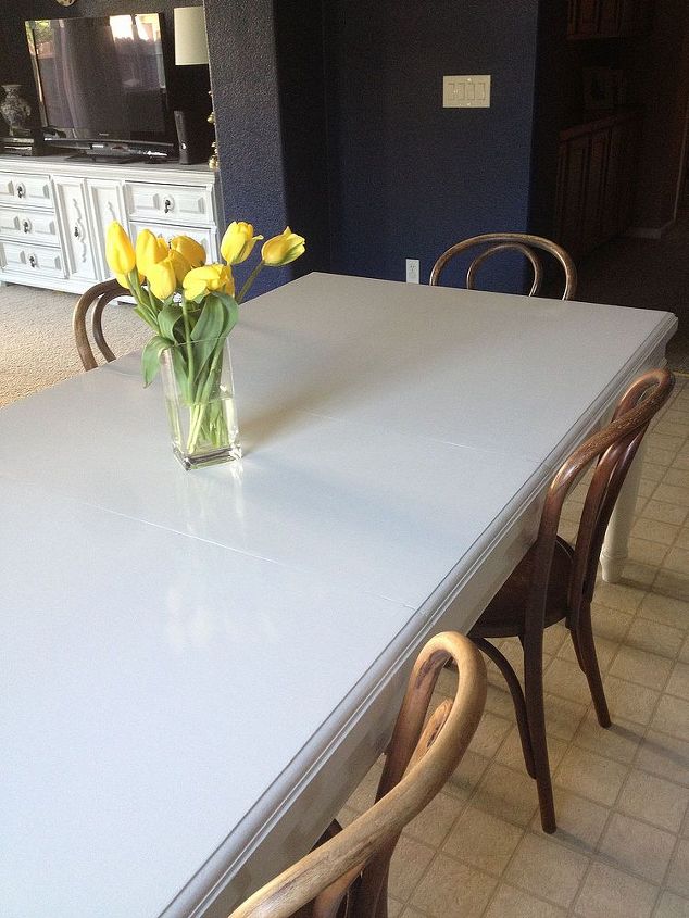 how to paint a dining table with oil based paint, painted furniture