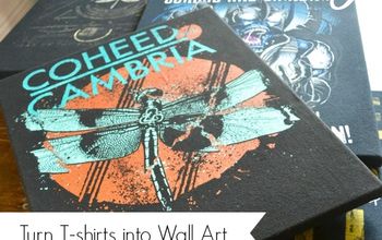 Cómo convertir camisetas en arte de pared