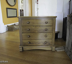 black and linen nightstand, painted furniture, before the nightstand i found Important that it had the look of many drawers Looks like 4 but only 3