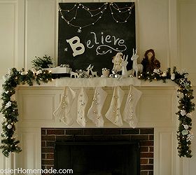 our christmas mantel was inspired by jingle bells and always being able to hear the, seasonal holiday d cor