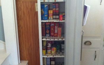 Old Metal Cabinet Turned Into Pantry