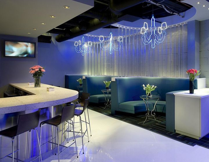 we love to work on a variety of projects these pictures are from a nightclub space, home decor