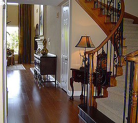 i have a design problem area in my entry foyer area staircase niche since our, home decor