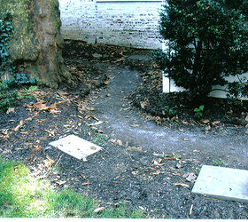 before amp after, outdoor living, patio, Before photo looking towards the house