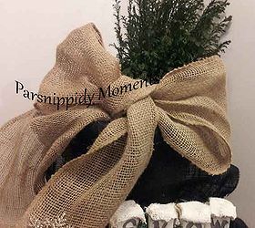 gearing up for january, home decor, seasonal holiday decor, wreaths, Just crazy about burlap