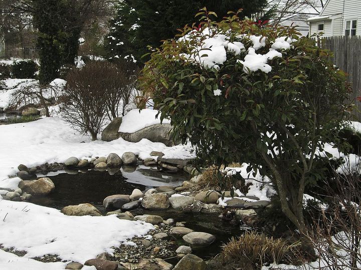 winter waterscapes, outdoor living, ponds water features, Lentzcaping Winterscape