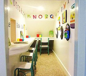 storage area turned into a play school, entertainment rec rooms, garages, home decor, storage area turned into a fun play school