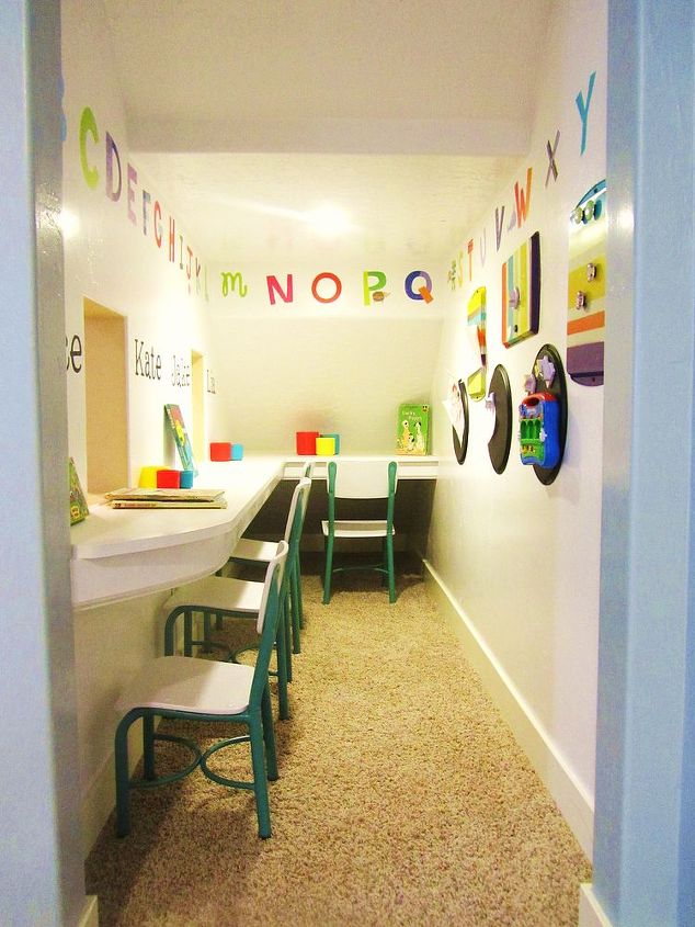 storage area turned into a play school, entertainment rec rooms, garages, home decor, storage area turned into a fun play school