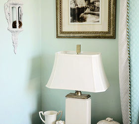 my turquoise and white bedroom, bedroom ideas, home decor, Bedside table in my Turquoise and White Bedroom