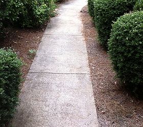 greetings we are looking to update and replace our overgrown front walkway to, concrete masonry, curb appeal, gardening
