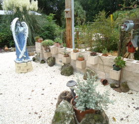angel garden, gardening, succulents, our new angel garden answer to a problem spot where it was hard to mow