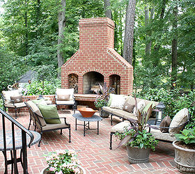 backyard patio party ideas, fireplaces mantels, outdoor living, patio, porches, Comfortable seating for everyone