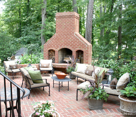 backyard patio party ideas, fireplaces mantels, outdoor living, patio, porches, Comfortable seating for everyone