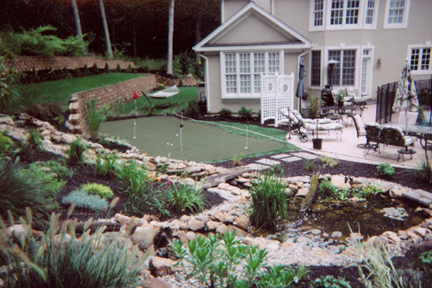 beautiful backyard installed by tjb inc, gardening, outdoor living, ponds water features