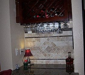 kitchen remodel, home improvement, kitchen design, Wine area I designed this area and tiled it