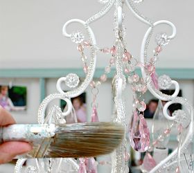 how to clean your chandeliers and light fixtures in minutes, cleaning tips, lighting, Yep a paint brush