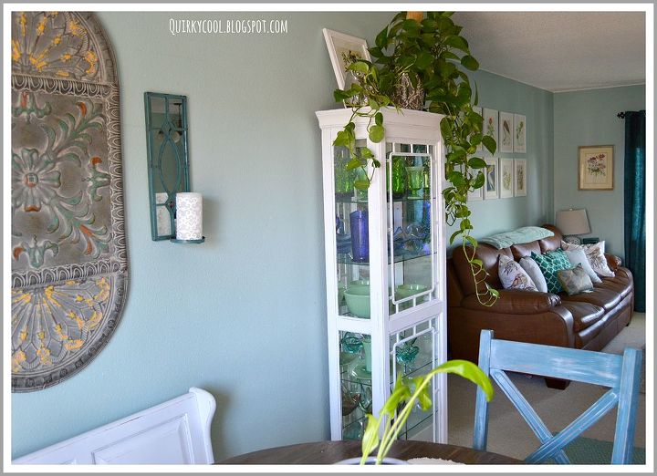 a flea market flip curio cabinet, home decor, living room ideas, painted furniture