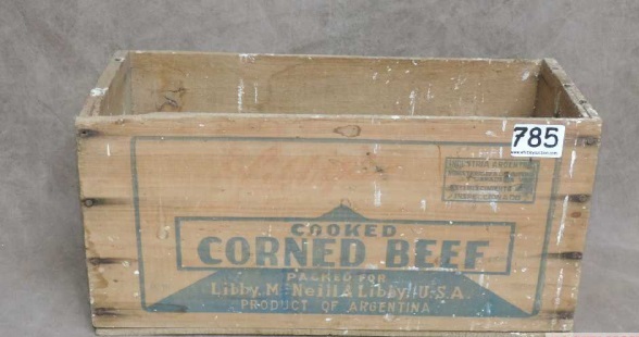 boxes, repurposing upcycling, Ha ha LOVE this one Corned beef from Argentina