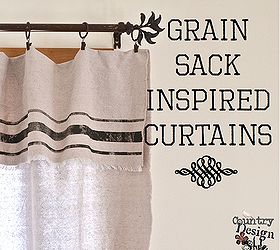 grain sack inspired curtains from drop cloths best no sew, crafts, home decor, reupholster, window treatments, Grain Sack Inspired Curtains from drop cloths
