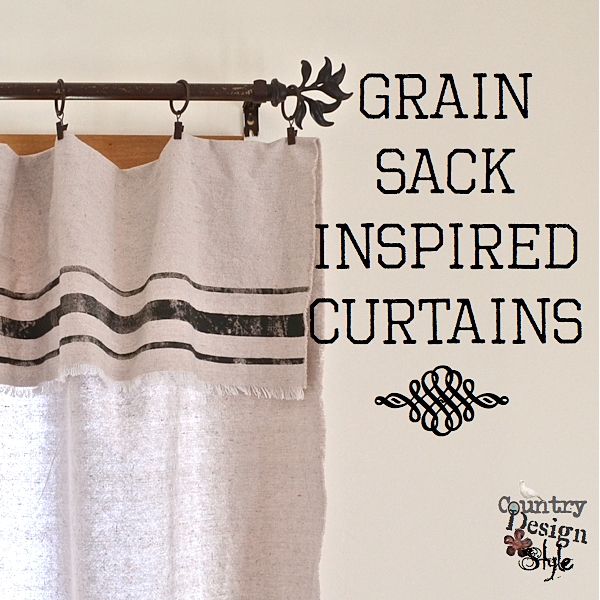 cortinas inspiradas en sacos de cereales y lo mejor sin coser, Cortinas inspiradas en los sacos de grano a partir de telas de ca da