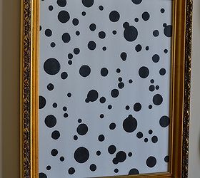 diy black and white polka dot art, crafts, home decor, DIY Black and White Polka Dot Art