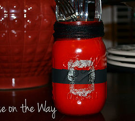 make a santa s mason jar belt, crafts, mason jars, seasonal holiday decor