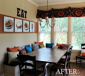 kitchen banquette area, home decor, kitchen design, Kitchen Banquette Area After