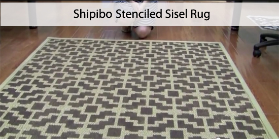 aprenda a fazer um tapete sisel com um estncil shipibo