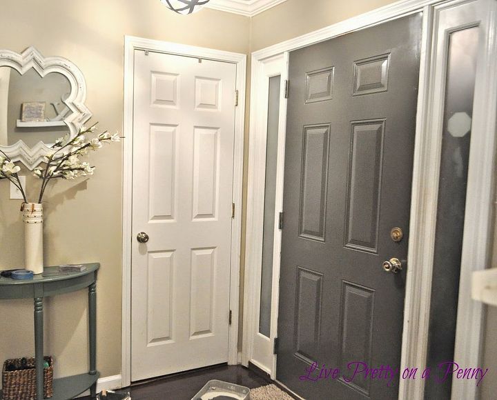 Dark Gray Painted Door Hometalk