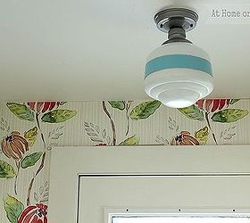 diy schoolhouse light, home decor, Here is my finished version