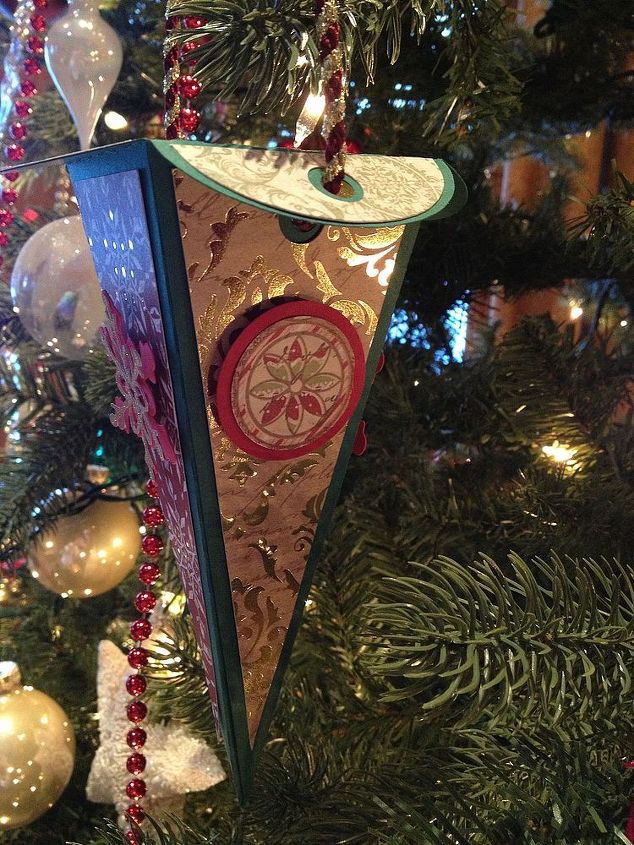 cone ornament, seasonal holiday decor