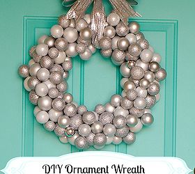 diy ornament wreath, christmas decorations, crafts, seasonal holiday decor, wreaths, DIY Ornament Wreath