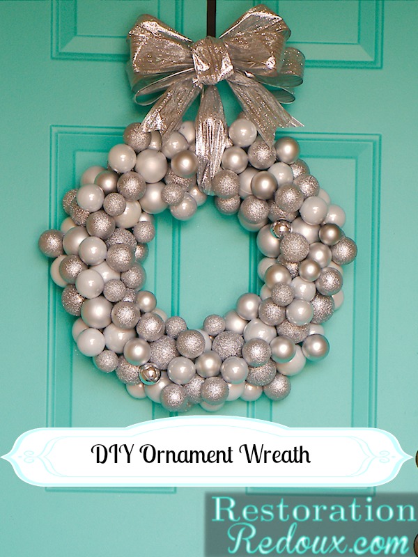 diy ornament wreath, christmas decorations, crafts, seasonal holiday decor, wreaths, DIY Ornament Wreath