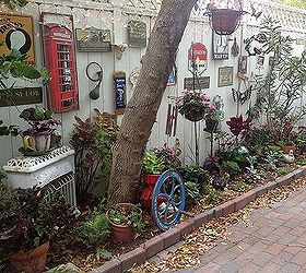 garden whimsey, gardening, I like to use antique pieces in my garden