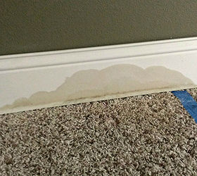 water damage and mold, Water damage through the base board