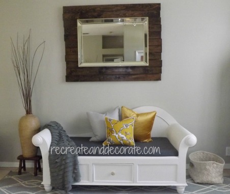 a rustic mirror in the making, home decor, living room ideas