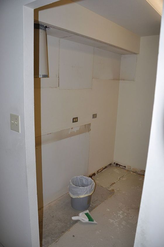 the start of a condo remodel, home improvement, kitchen design, cook top fridge side This whole wall may go